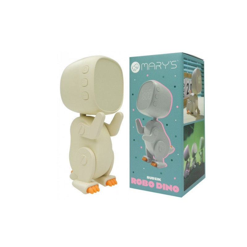 MARY S budzik Robo Dino biały MW61058 10587