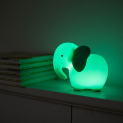 MARY_S lampka nocna LED Słoń turkus 12598