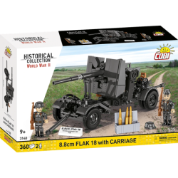 COBI HC WWII Flak with Carriage 8,8cm 360kl 3140