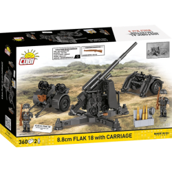 COBI HC WWII Flak with Carriage 8,8cm 360kl 3140