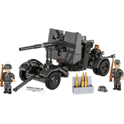 COBI HC WWII Flak with Carriage 8,8cm 360kl 3140