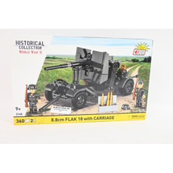 COBI HC WWII Flak with Carriage 8,8cm 360kl 3140