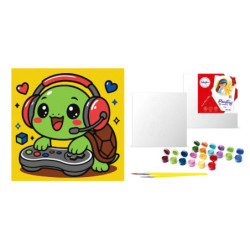 Kids Malow.po num.25x25 Żółwik gracz 80023