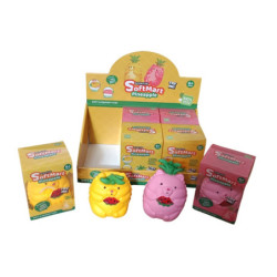 Ananas gniotek/box 12cm 6szt/disp ANANA-3