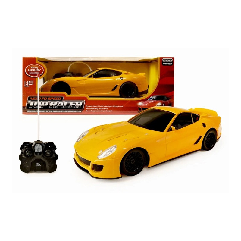 Auto RC żółte Top Racer 187643