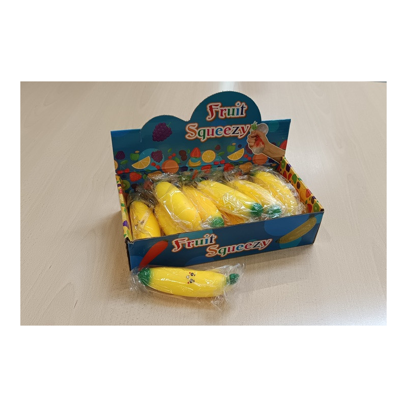 Banan z buźką gniotek 12szt/disp BANAN-6