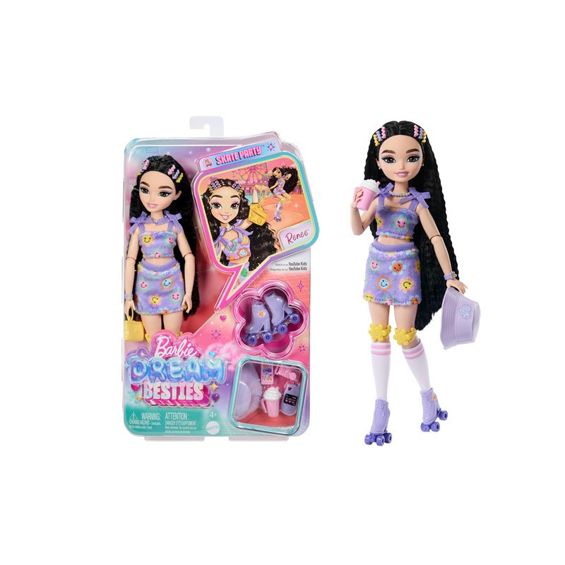 Barbie DreamBesties Renee na wrotkach JFX99