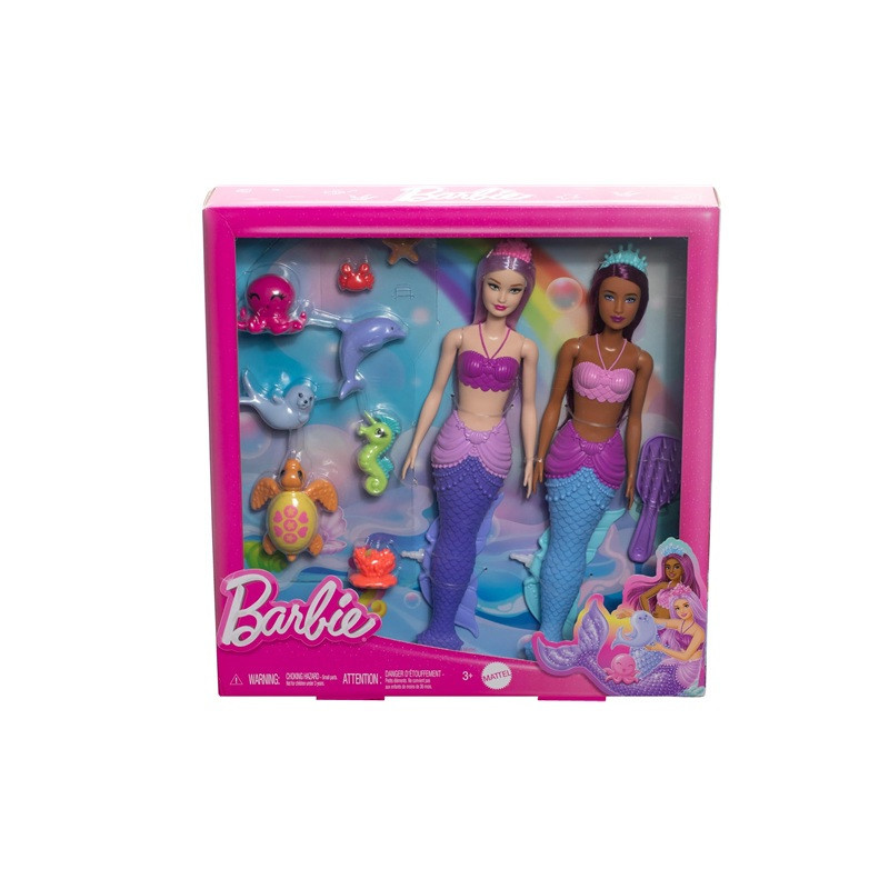 Barbie Dreamtopia 2xlalka+zwierzątka HRG71 /4