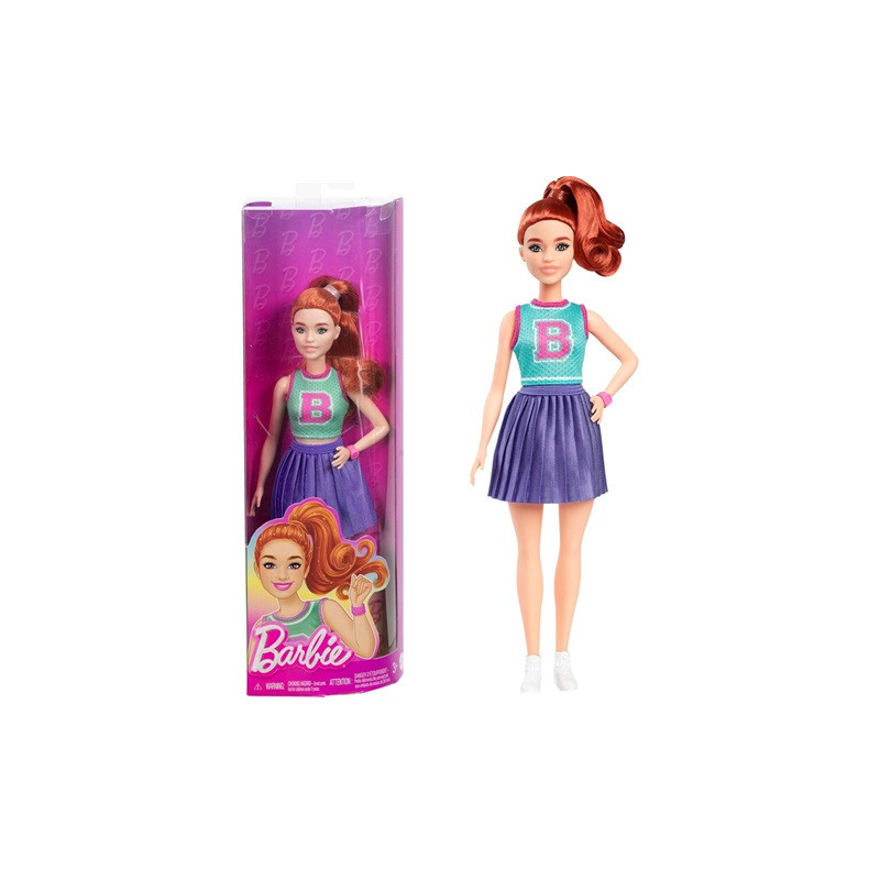 Barbie lalka Fashion.w spódn.sportowej HYT90