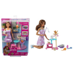 Barbie lalka zabawa z kotkami HHB70 /4