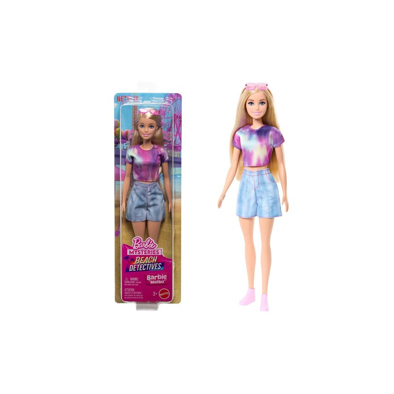 Barbie Malibu Plażowi detektywi lalka JFV63