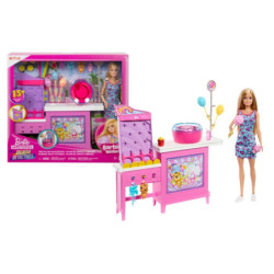 Barbie Malibu stoisko z grą i watą cukr.JFV67