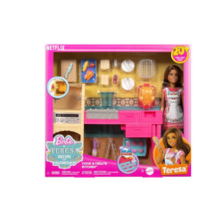 Barbie Teresa zestaw kuchnia z lalką JCT06 /4
