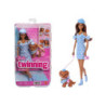 Barbie Twinning Looks lalka+piesek JFP38