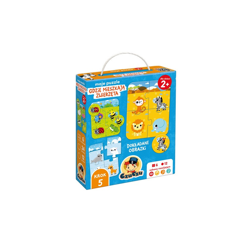 CzuCzu Moje puzzle Gdzie mieszk.Zwierz.94232
