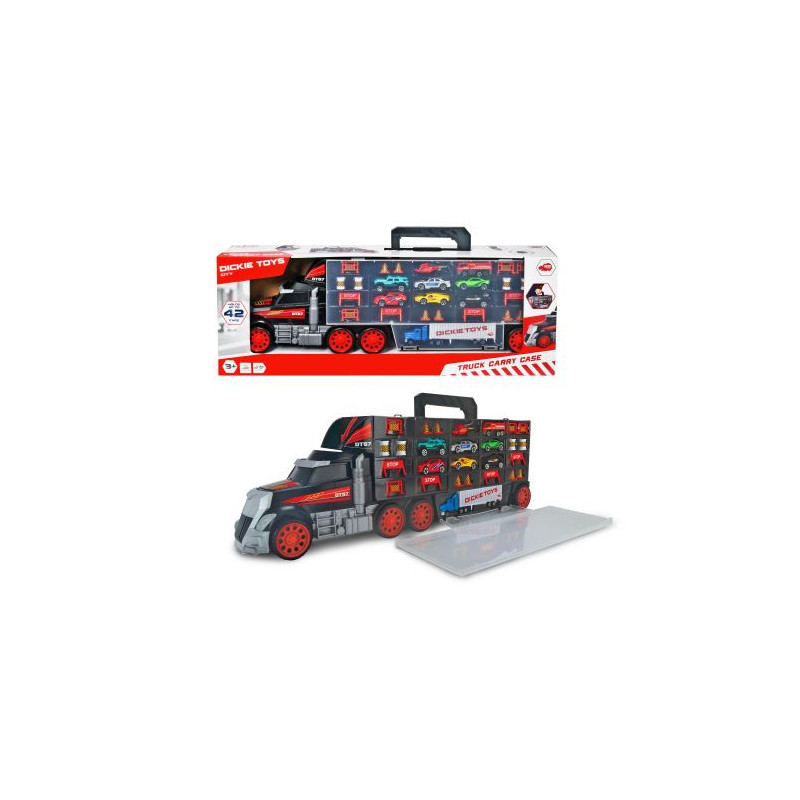 Dickie City 2w1 truck+walizka+autka 374-9023