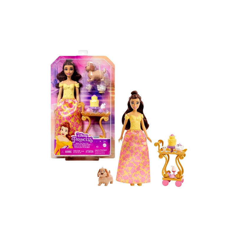 DISNEY Bella+wózek z podwieczork HLW19 HLW20