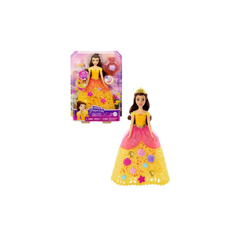 DISNEY Princess księż.Bella w kwiec.suk.HWB41