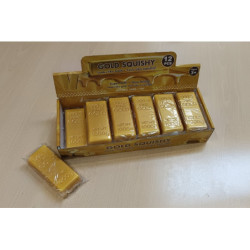 Gniotek sztabka złota 12szt/disp GOLD-1