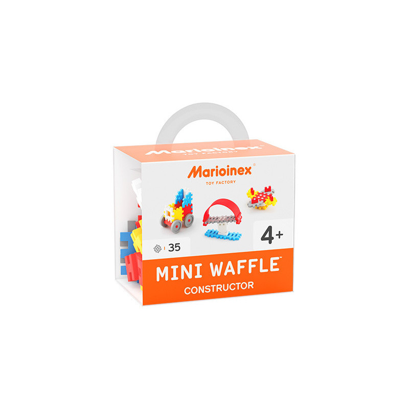 Klocki waffle mini 35szt konstr-chłop 02783