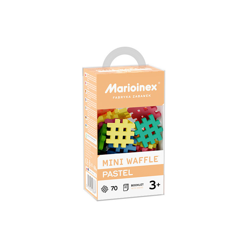 Klocki waffle mini pastel 70szt 03667