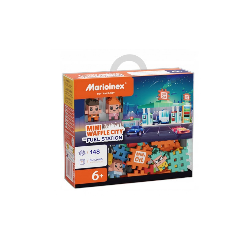 Klocki waffle mini Stacja Paliw 148el 06996