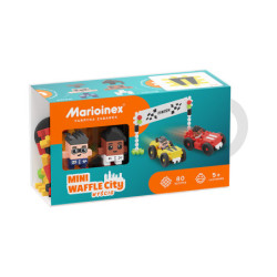 Klocki waffle mini Wyścig 80el 03179