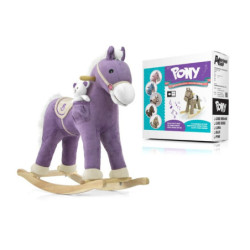 Koń na biegunach Pony purple 1077 22589