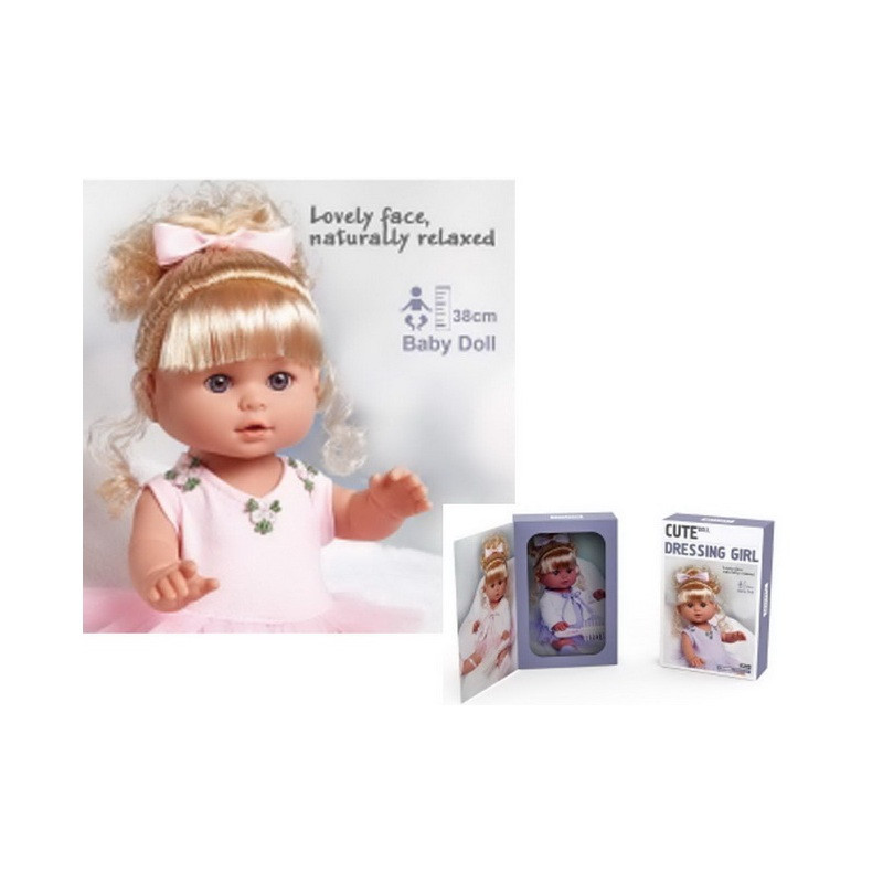 Lalka 39cm w sukience window box 12490