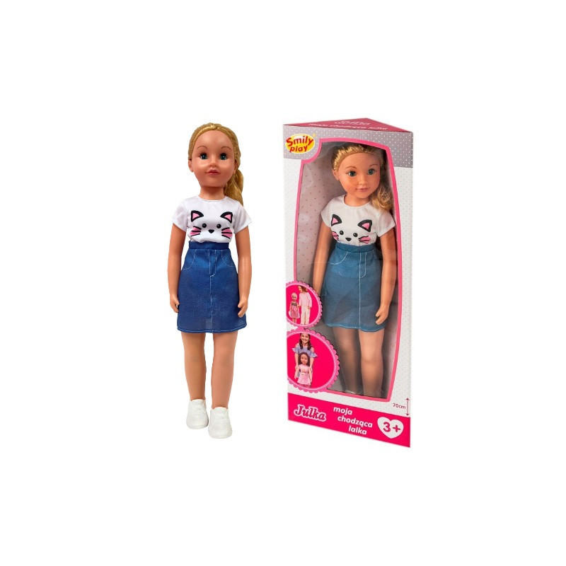 Lalka chodz.Julka 70cm SmilyPl.SP83933 39338