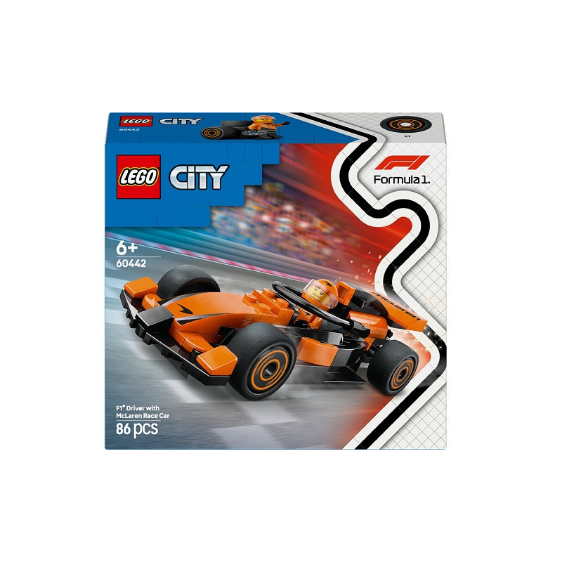 LEGO CITY F1 Kierowca i bolid McL 60442