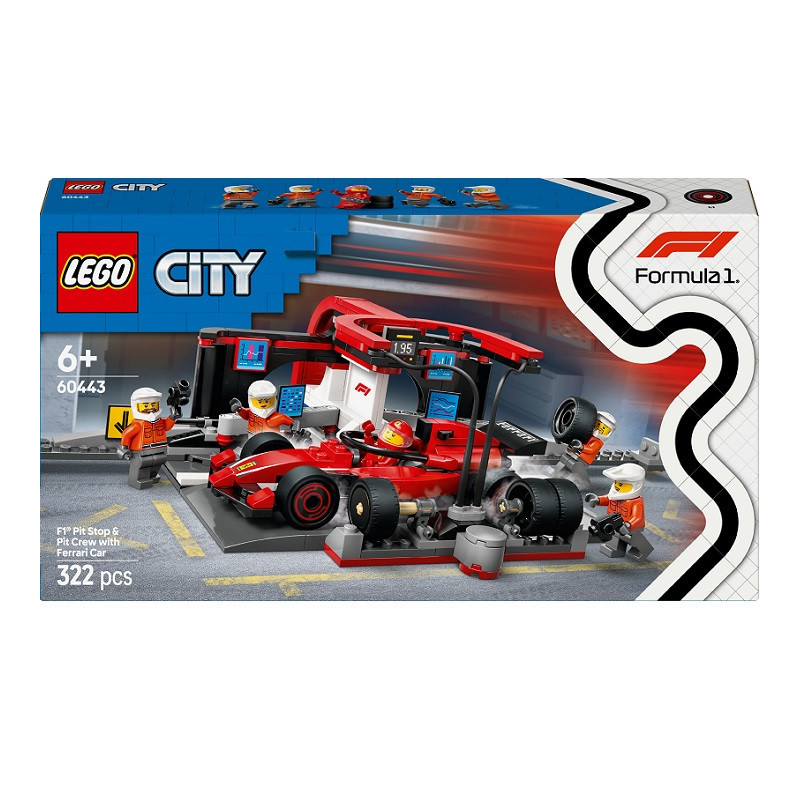 LEGO CITY F1 Pit stop i mechanicy 60443