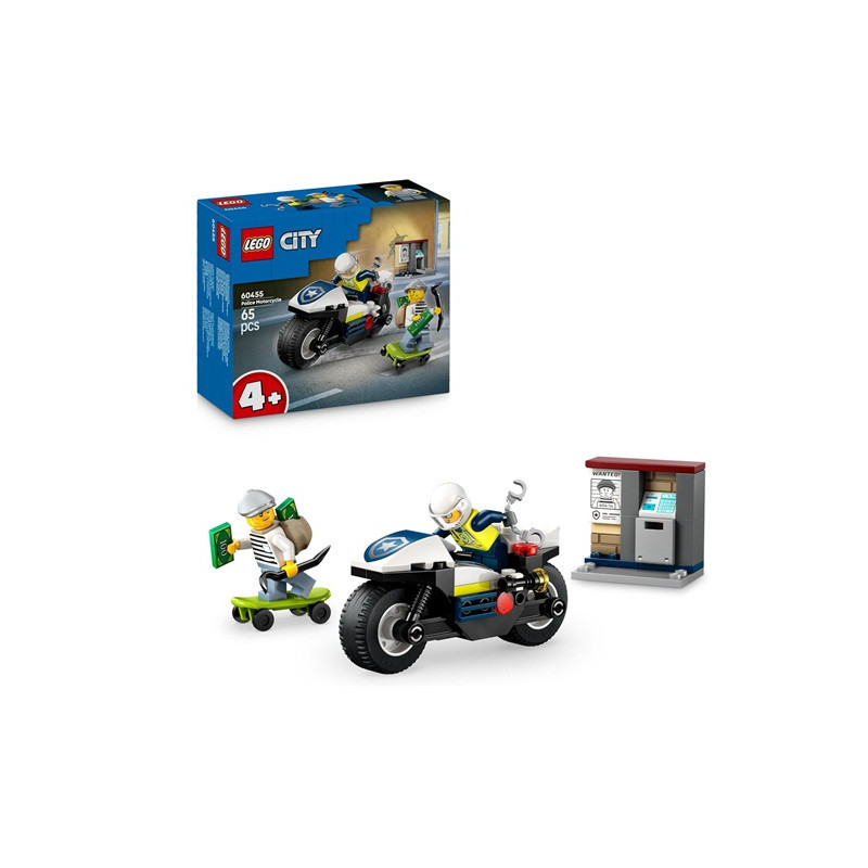 LEGO CITY Pościg na motoc.policyjnym 60455