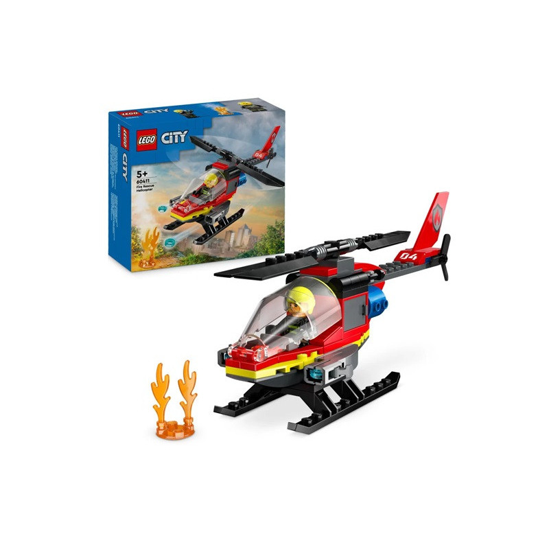 LEGO CITY Strażacki helikopter ratunk.60411