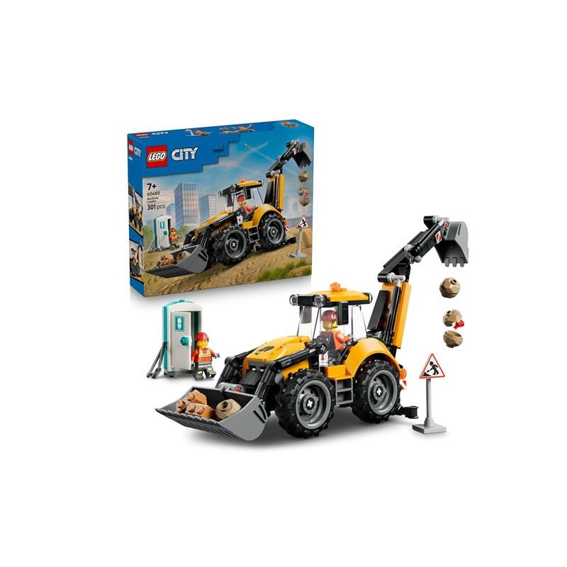 LEGO CITY Żółta koparko-ładowarka 60480