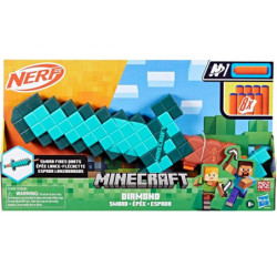NERF Minecraft miecz Diamond+strzałki G1437