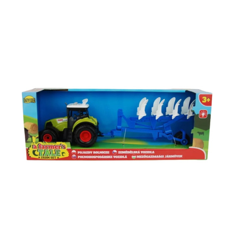 Traktor z przyczepą dźw w pudełku 03053 30539