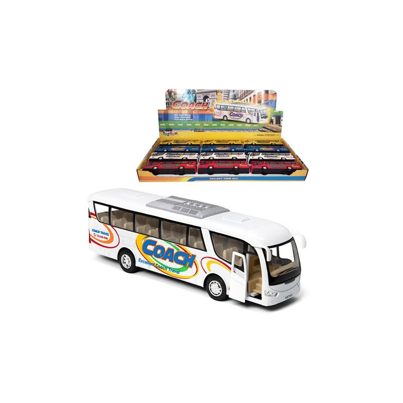 Autobus metalowy 4 kolory K-543 13399