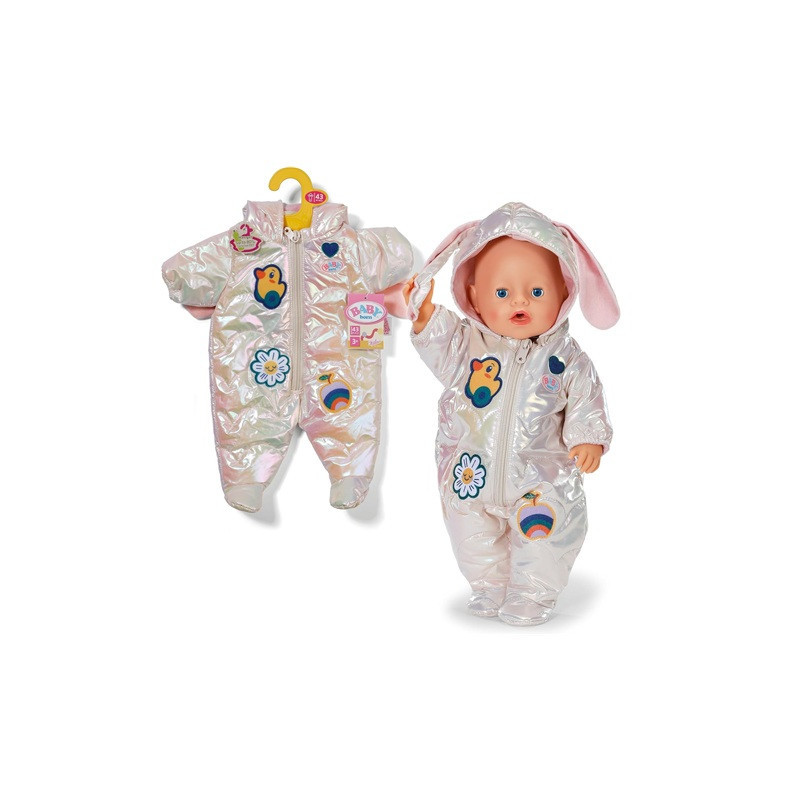 BABY BORN kombinezon zimowy kremowy 43cm 838174