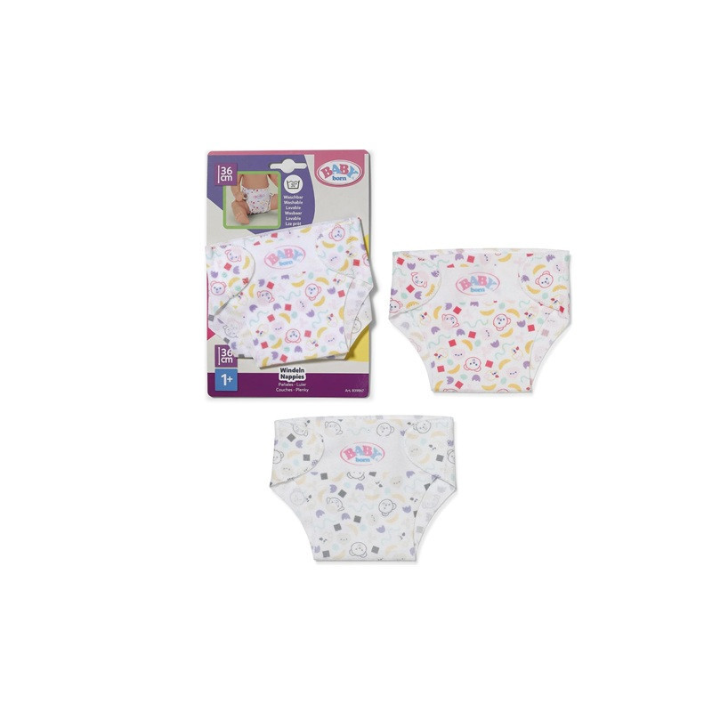 BABY BORN pieluchy zestaw 2szt 36cm 839867