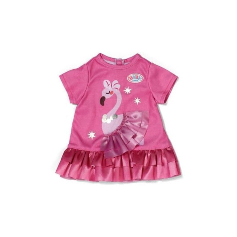 BABY BORN sukienka z motywem flaminga 43cm 839423