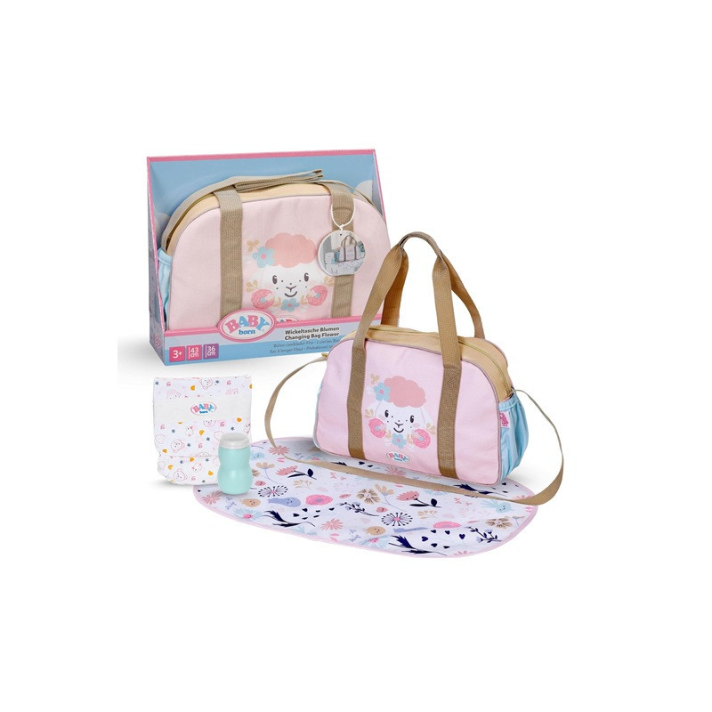 BABY BORN torba do przewijania w kwiaty 837894