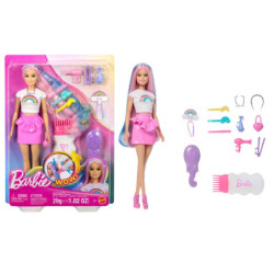 Barbie lalka tęczowe brokatowe włosy JJP07 /6