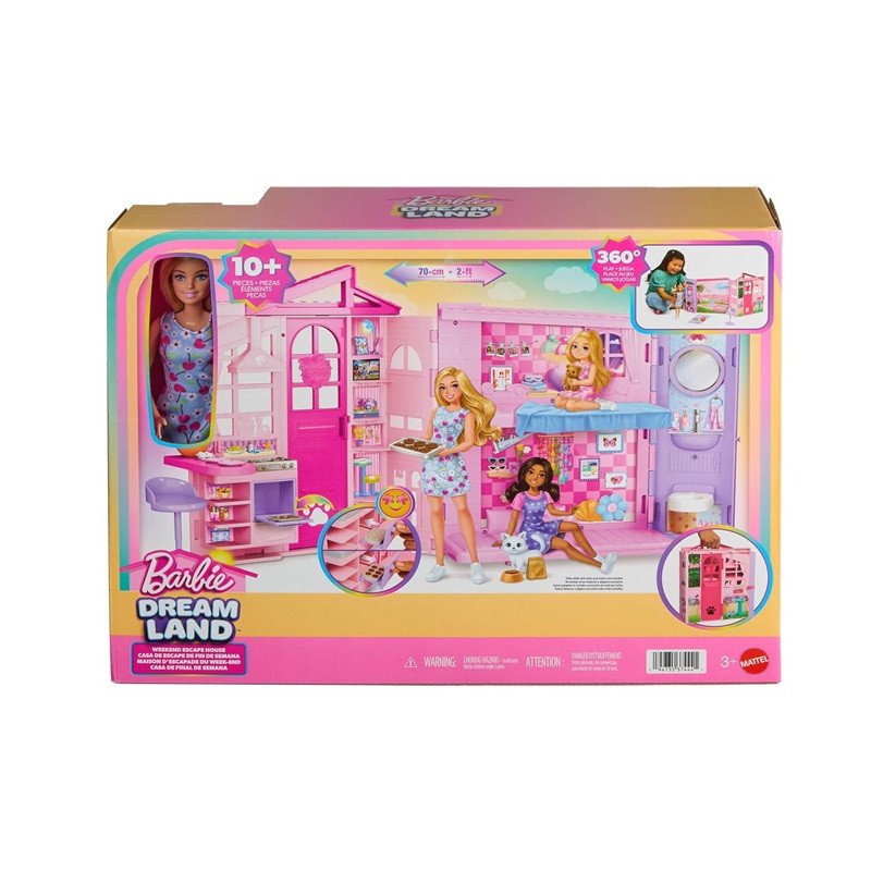 Barbie Weekendowy domek z lalką JMD28 /2