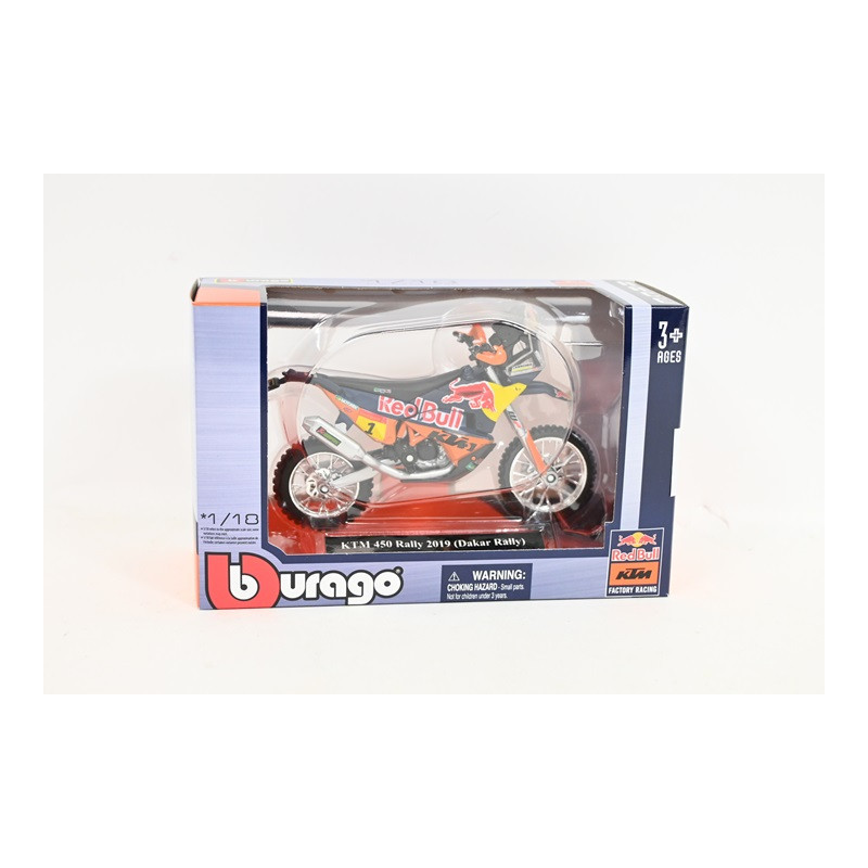 BBU 1:18 RedBull KTM 450 Rally 51086 15153