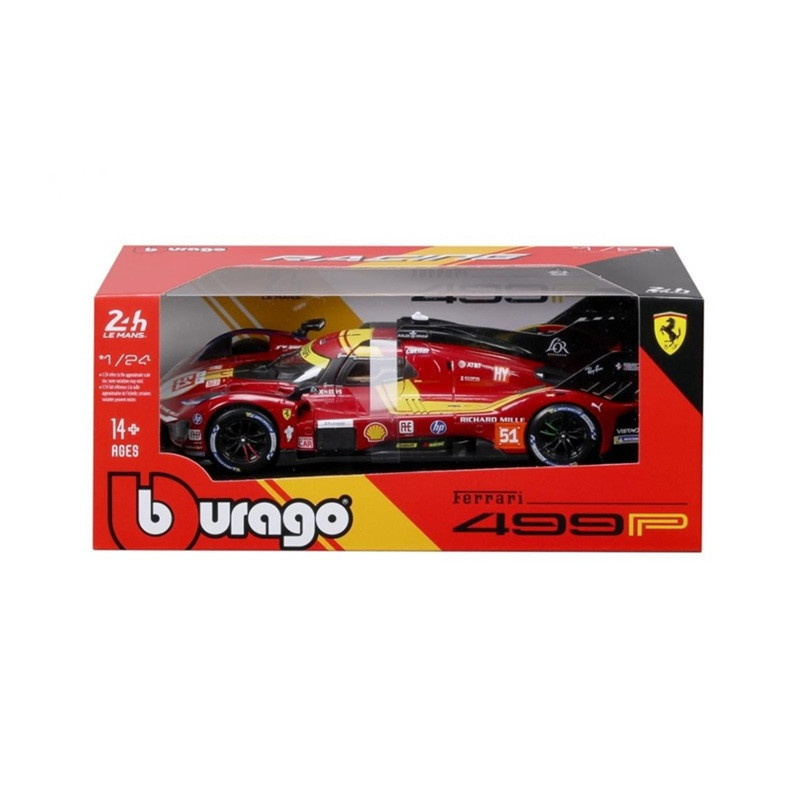 BBU 1:24 Ferrari Racing 499P LeMans Red 51 26317