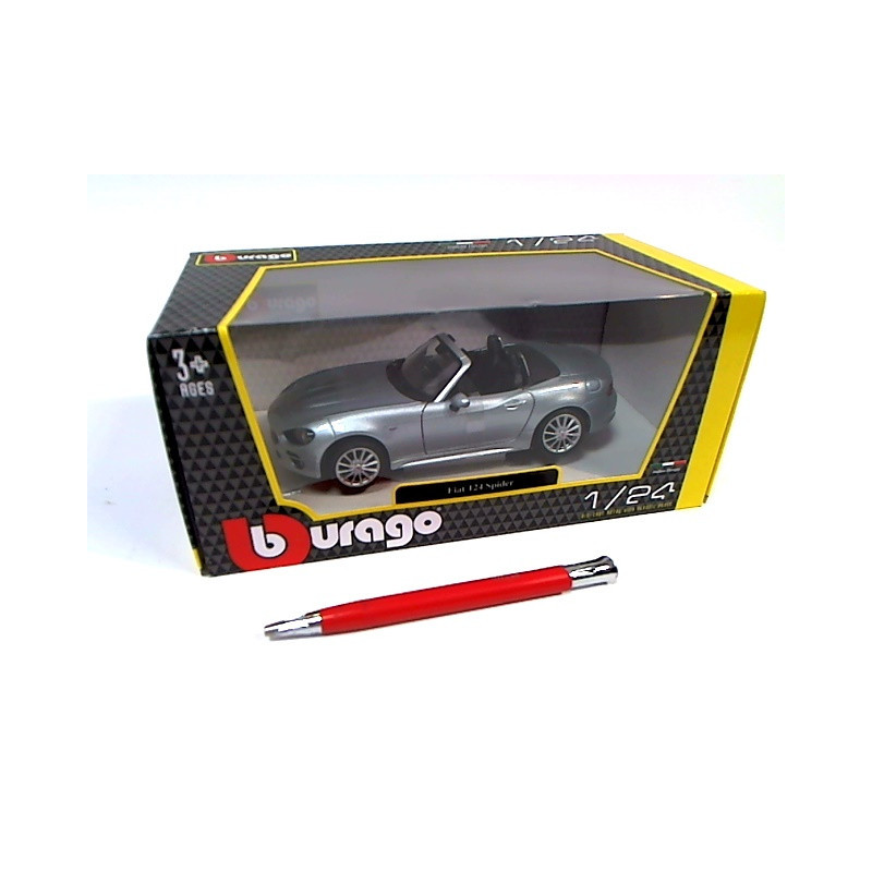 BBU 1:24 Fiat 124 Spider Red 21083RD 10831