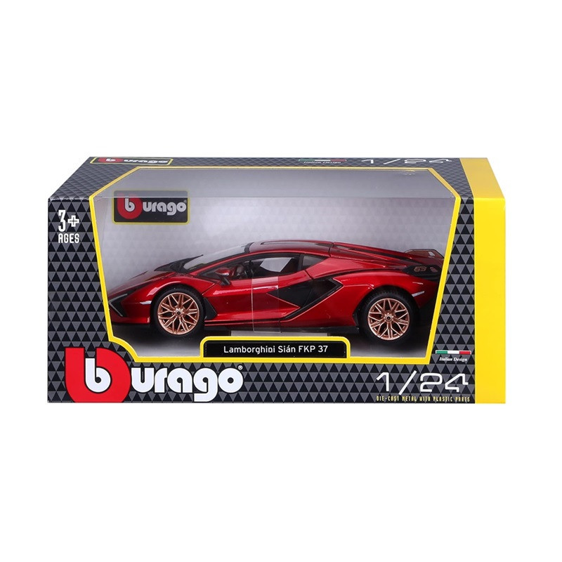 BBU 1:24 Lamborghini Sian FKP37 Red 21099RD 02702