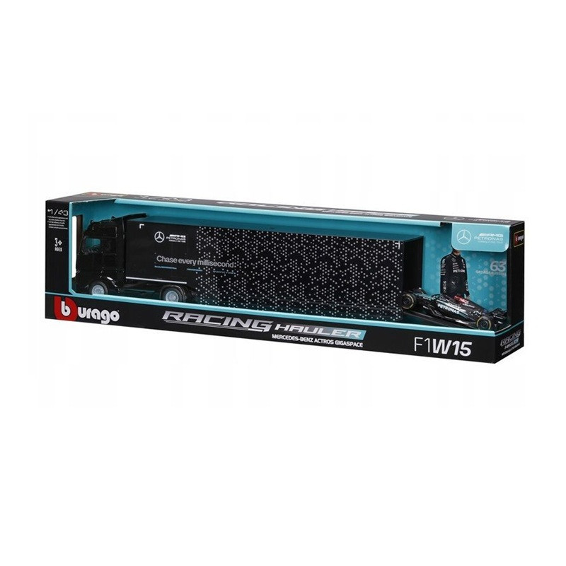 BBU 1:43 F1+SemiTruck-MercedesAMG Russell 18-38402