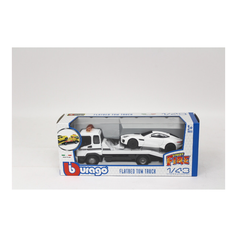 BBU 1:43 Street Fire FTTruck Jaguar F-Ty whi 31419
